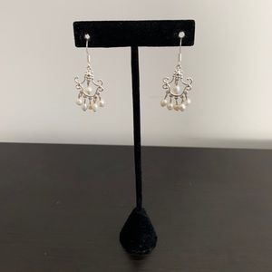 Sterling Silver and Freshwater Pearl Earrings